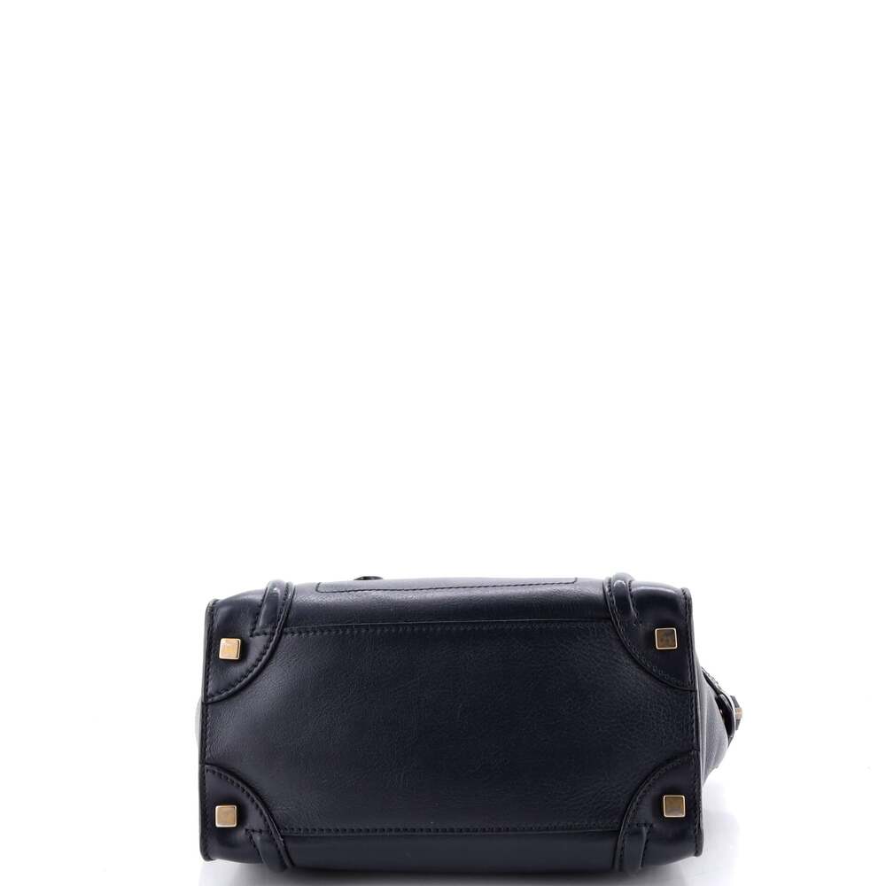 Celine Luggage Bag Grainy Leather Micro #229532C14B - Picture 4 of 7